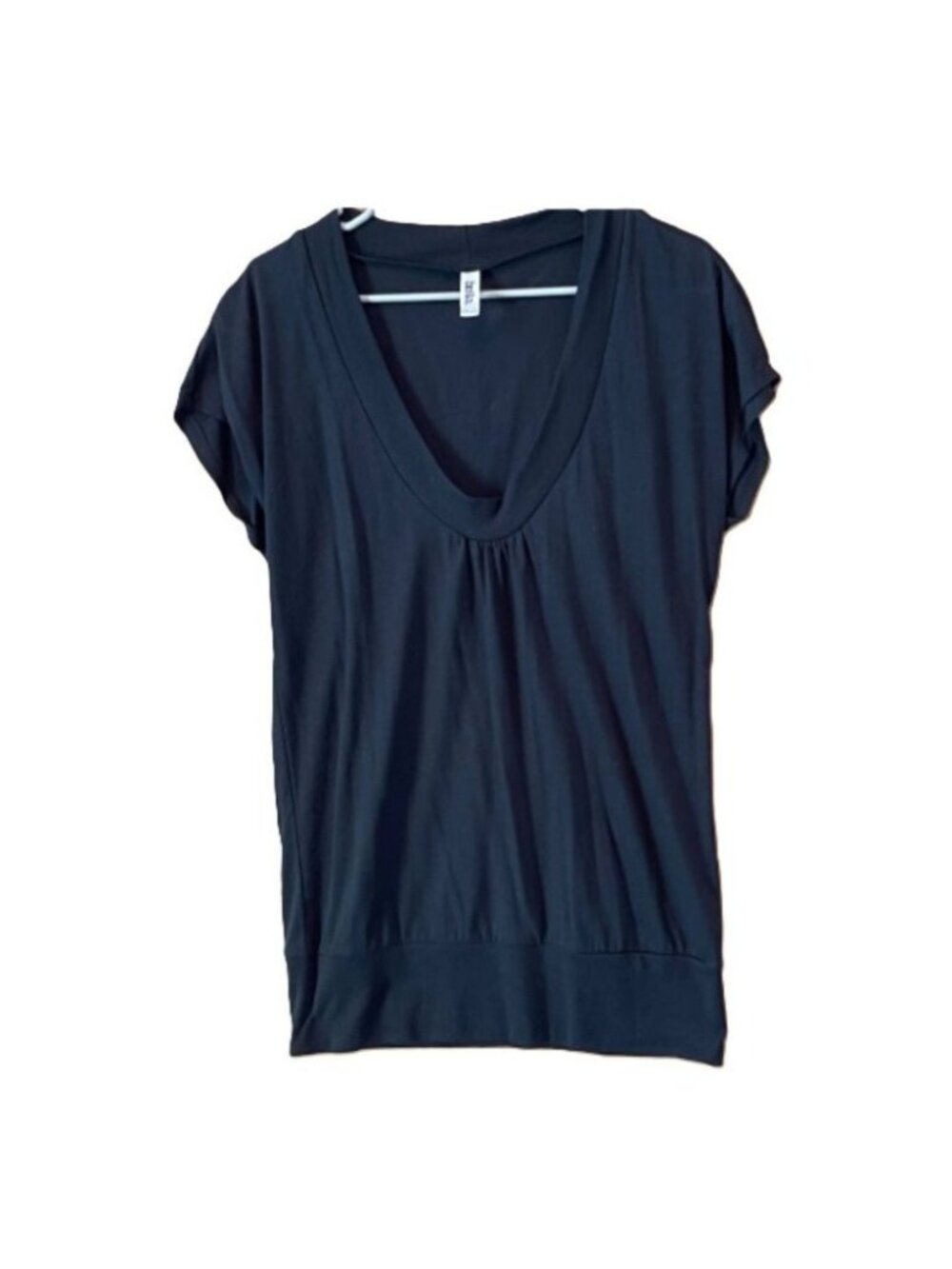 Ladies T Shirt Bella Brand Scoop Neck Cap Sleeve 3.5" waste band. XXL NEW NWOT